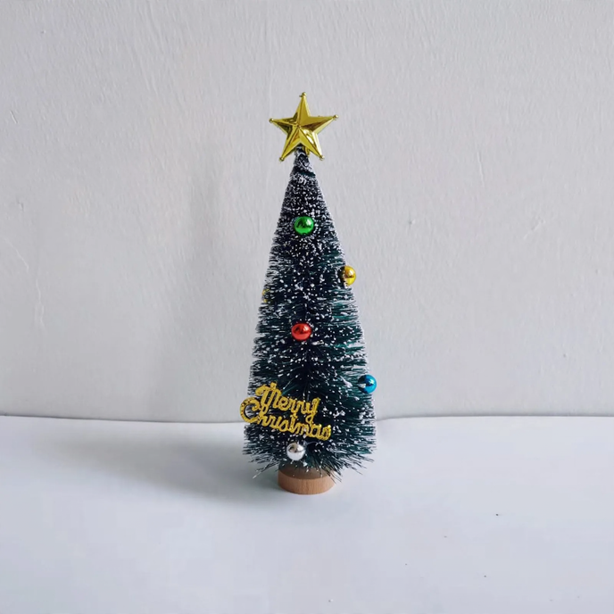 Mini Christmas Tree Set with Pearl Decoration