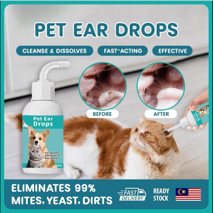 Natural Cat Ear Cleaning Drops Bowlift
