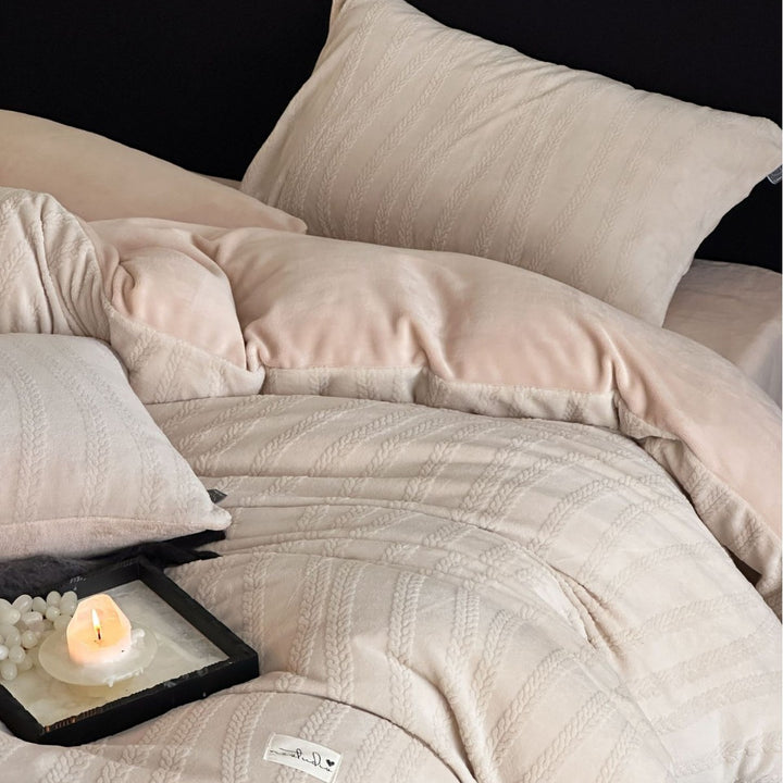 Milk fiber bedding set 4-piece, high quality, antistatic