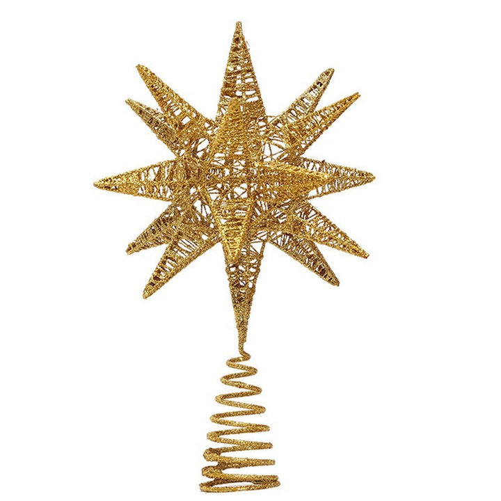 17-pointed Christmas tree topper star made of iron