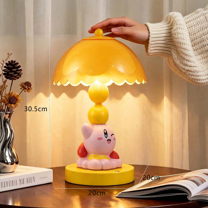 Mushroom table lamp with cartoon design