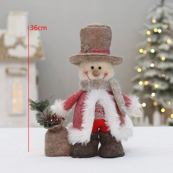 Decorative gnome figure in pink for Christmas