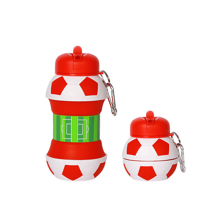 Collapsible silicone sports drinking bottle 550 ml