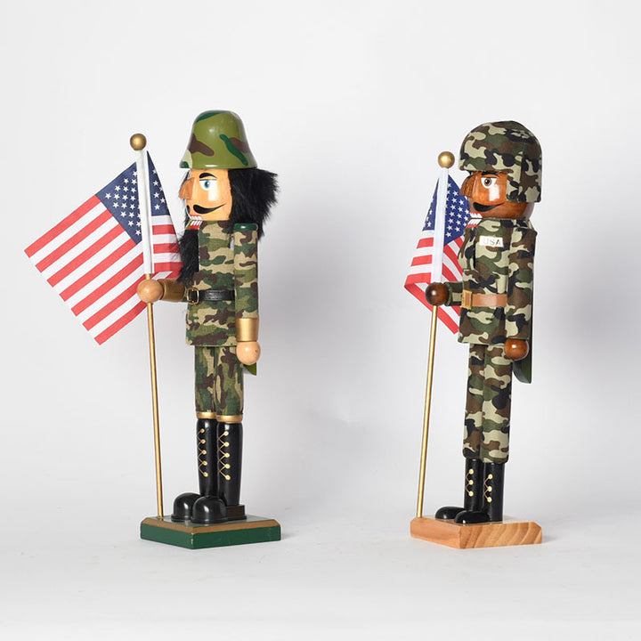 Nutcracker soldier made of wood, 38 cm, decorative figure