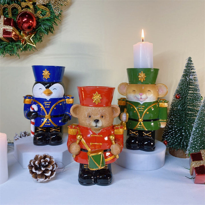Animal Nutcracker Candle Holder made of Resin