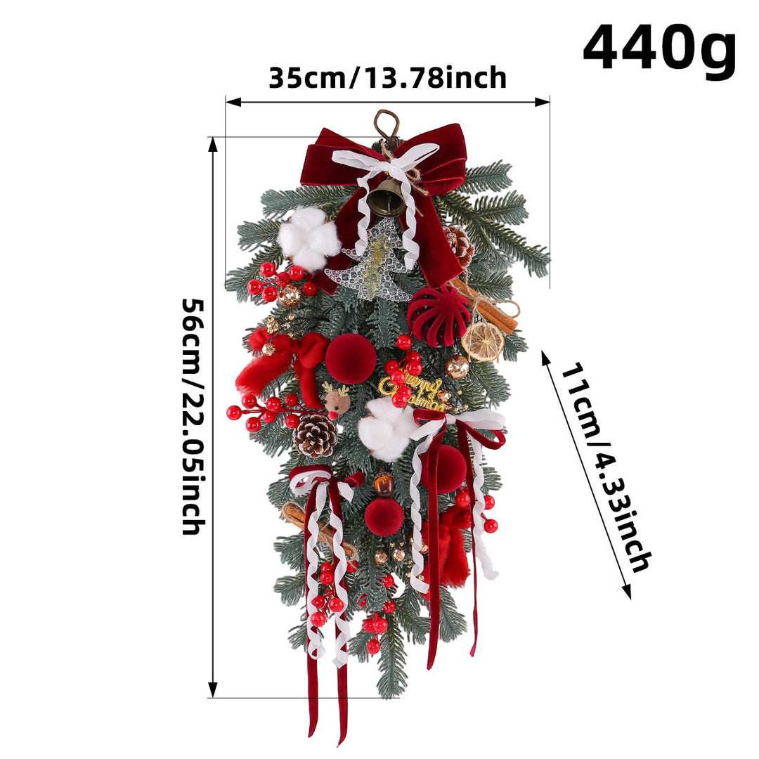 Christmas wreath made of polyester and PVC