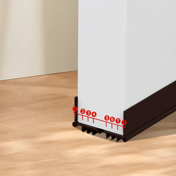 U-shaped door bottom seal, 50-100 cm