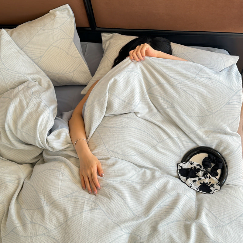 High-quality cotton bedding set, brushed, for all seasons