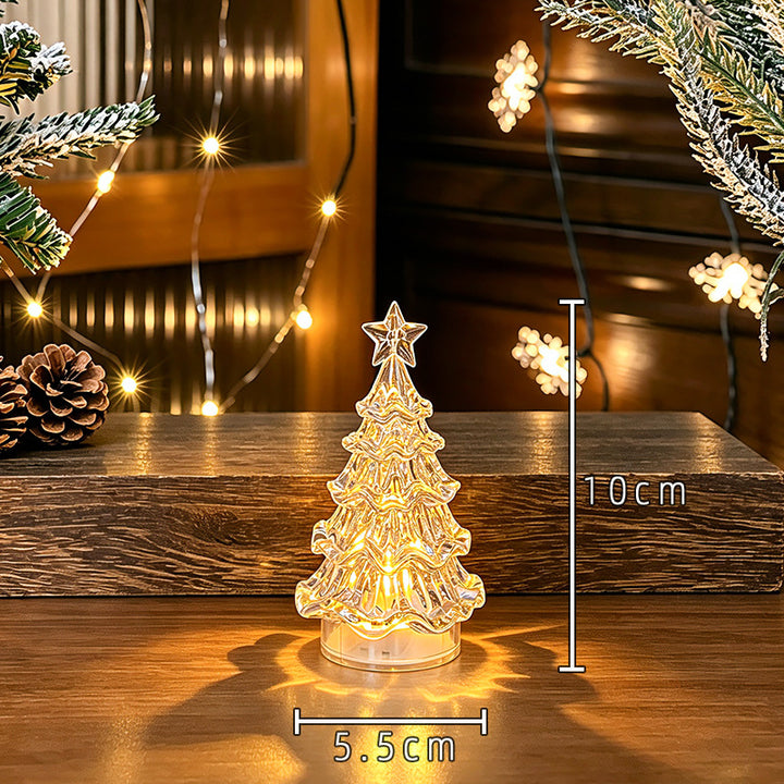 LED Christmas Tree Night Light with Star