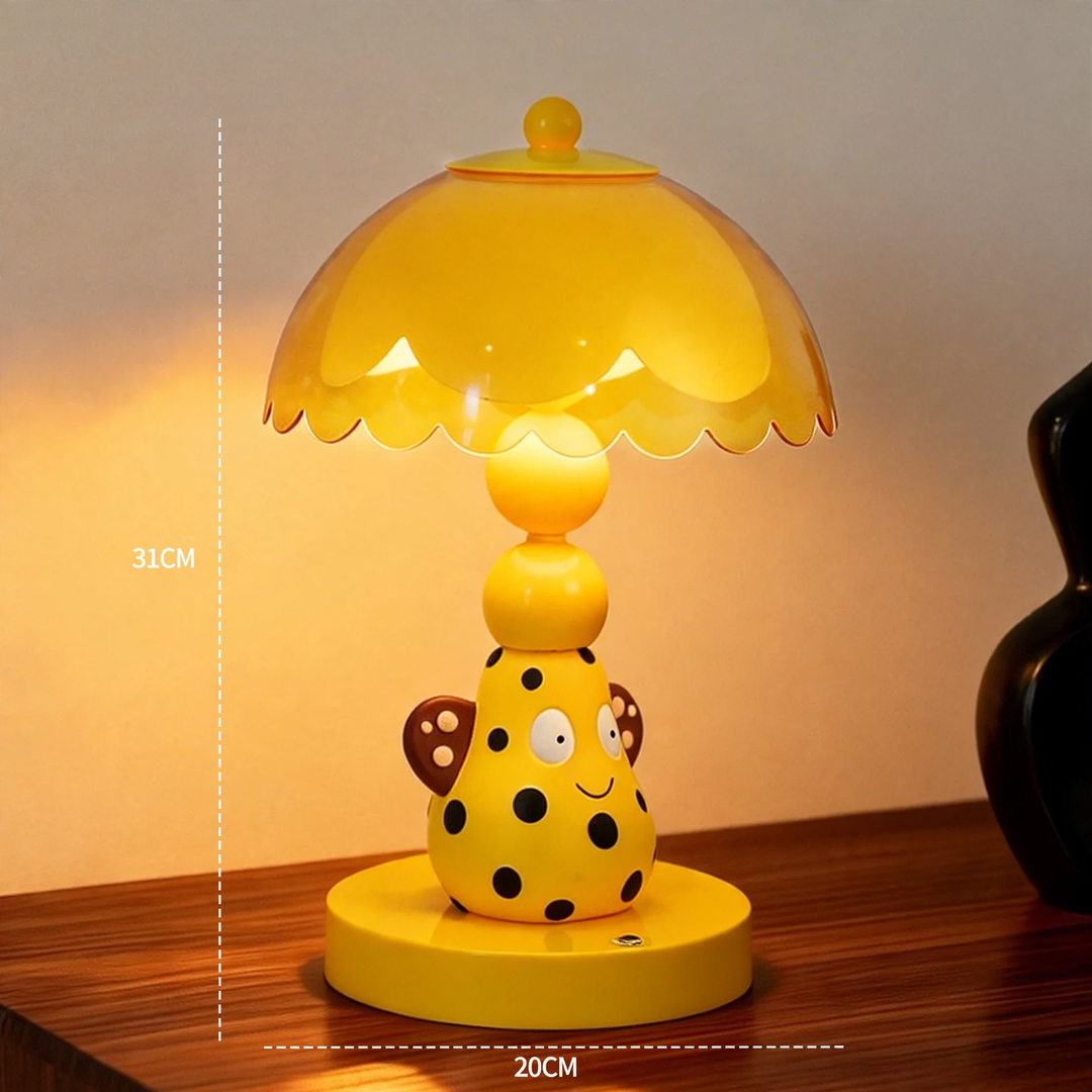 Pear Table Lamp with Spot Design