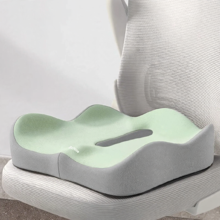 Coccyx relief cushion made of memory foam