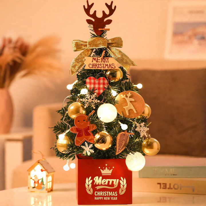 Mini Christmas Tree Set for the Table, 60 cm