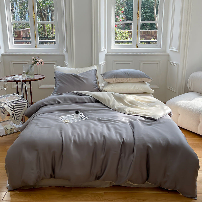Lyocell bedding set, 4-piece, elegant