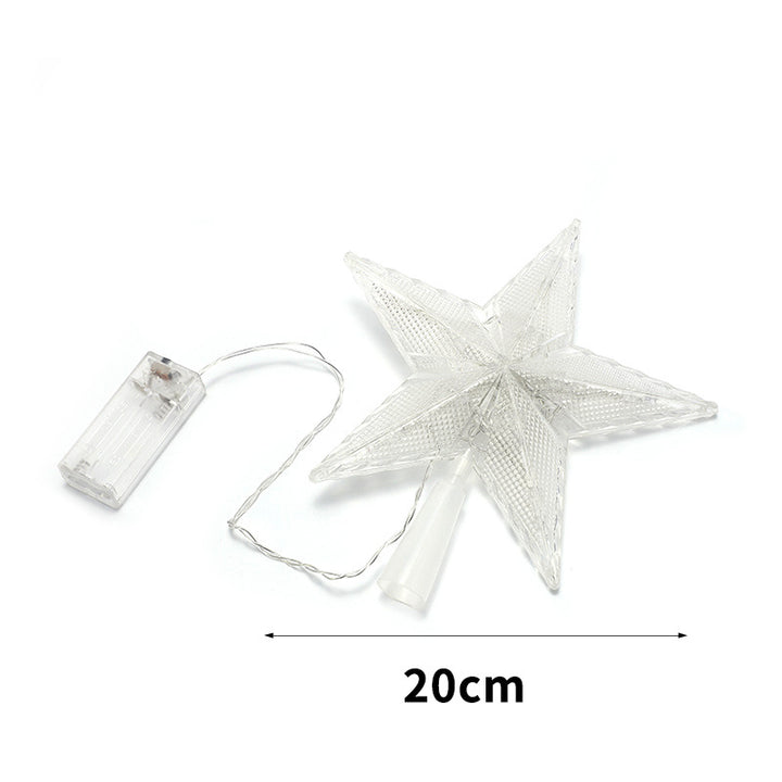 LED Christmas tree topper in star shape