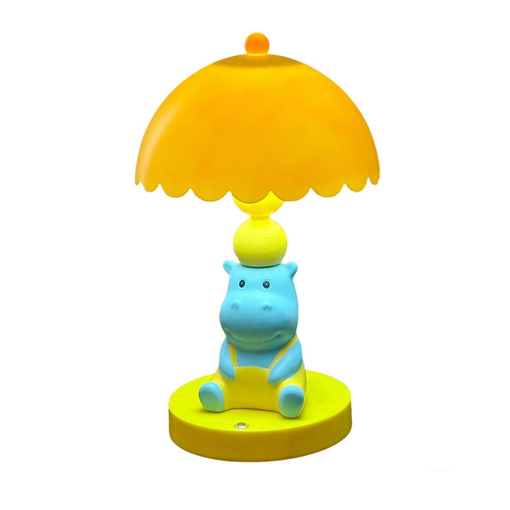 Hippo table lamp, plastic, American style