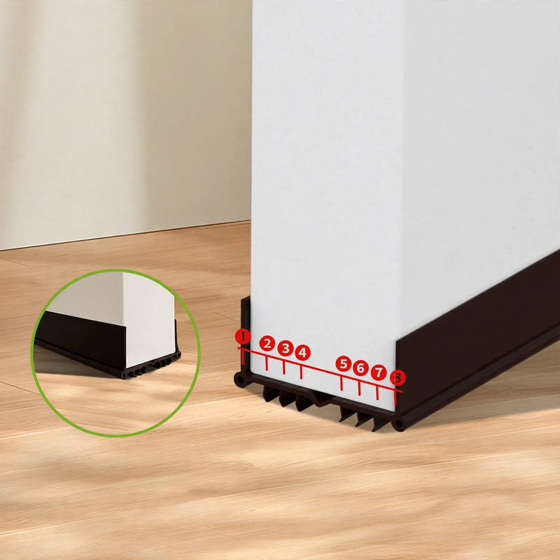 U-shaped door bottom seal, 50-100 cm