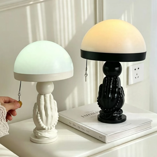 Vintage Mushroom Lamp with Dimming Function