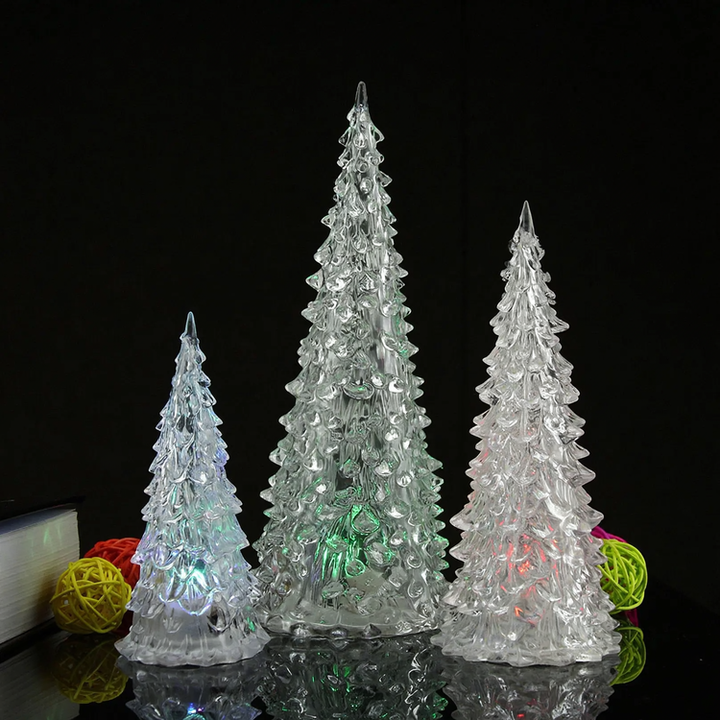 LED Acrylic Christmas Tree Night Light