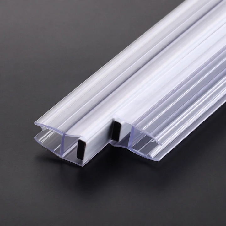 Magnetic seal strip for glass doors