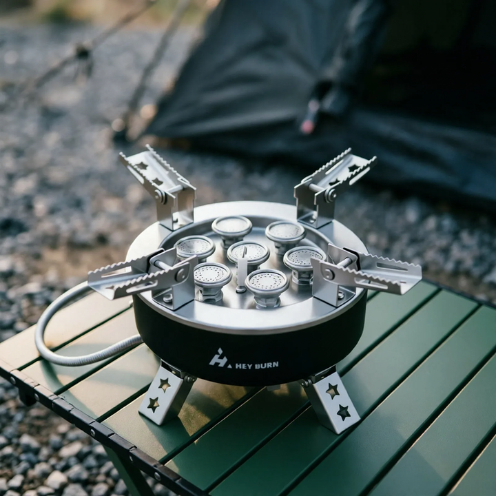 Portable gas stove with infrared burner