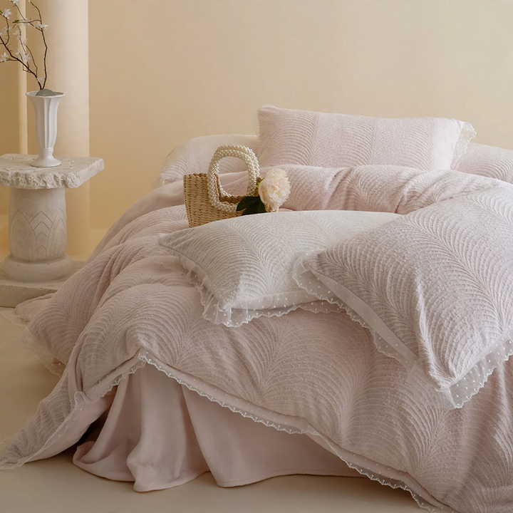 Milk fiber bedding set, 4-piece, winter, class A