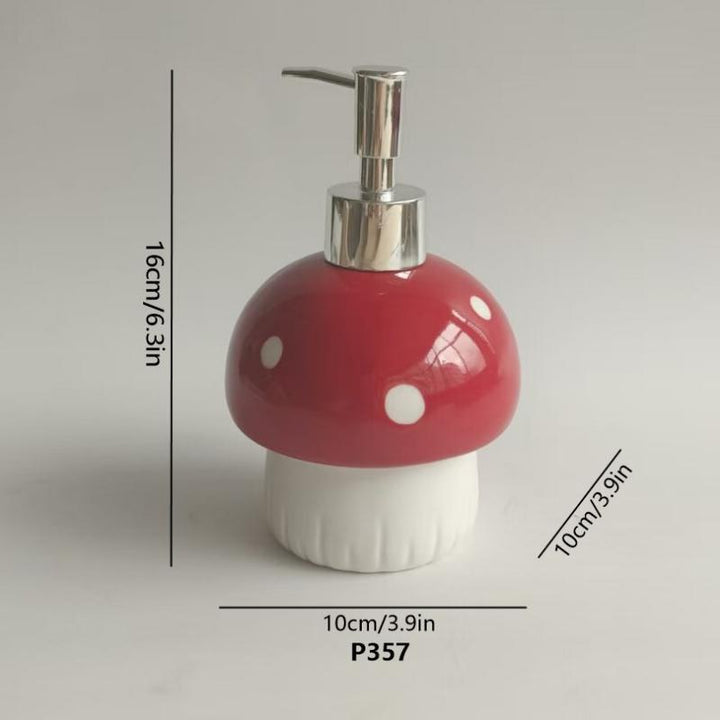 Ceramic soap dispenser with pump