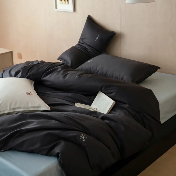 Bedding set, 100s long staple cotton, embroidered