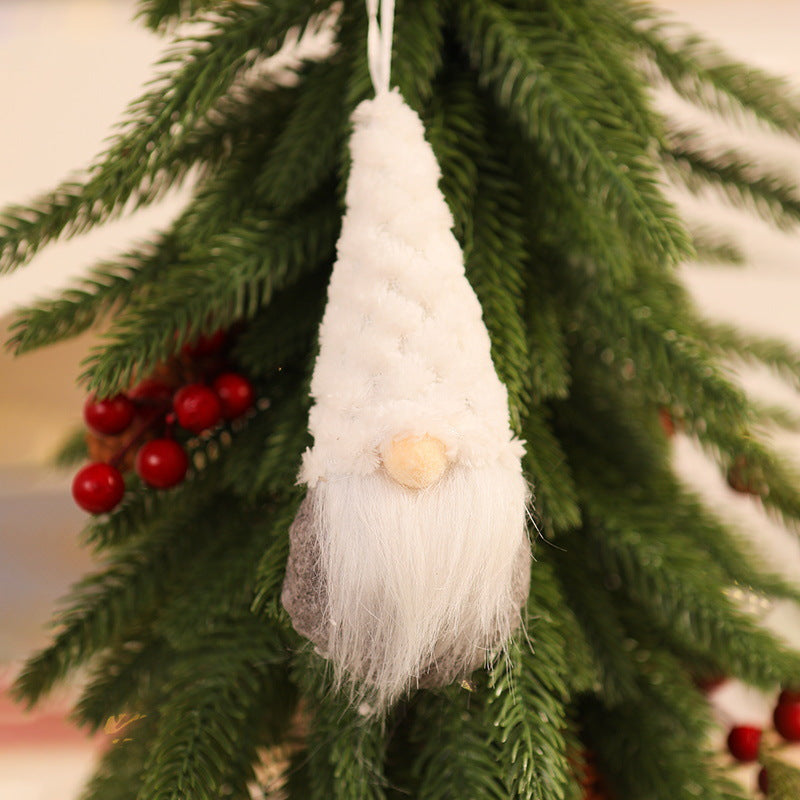 Christmas knit ornaments, gnome design