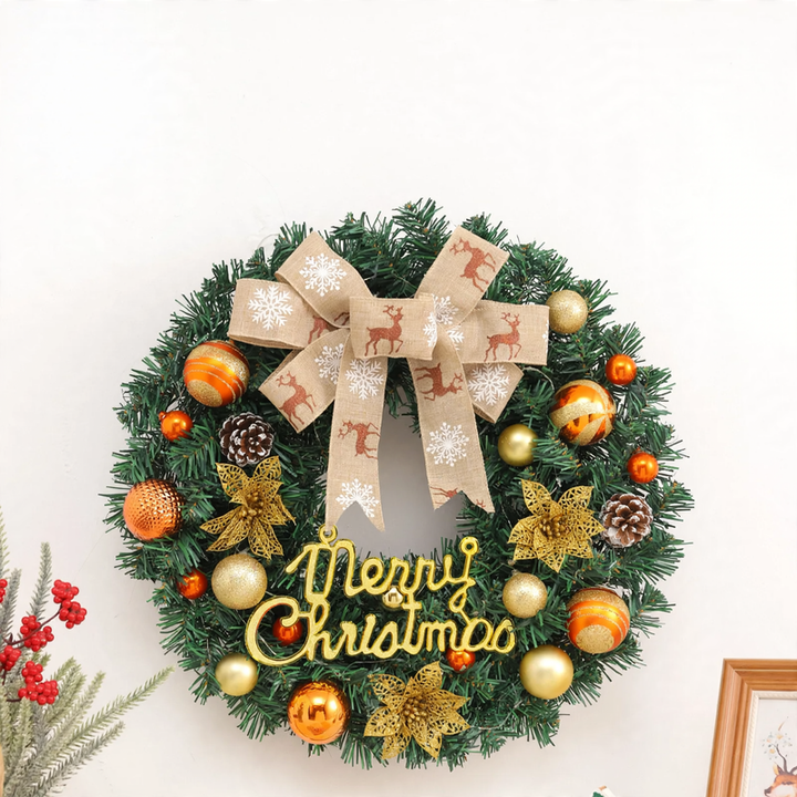 Christmas wreath made of PVC, optionally with lighting