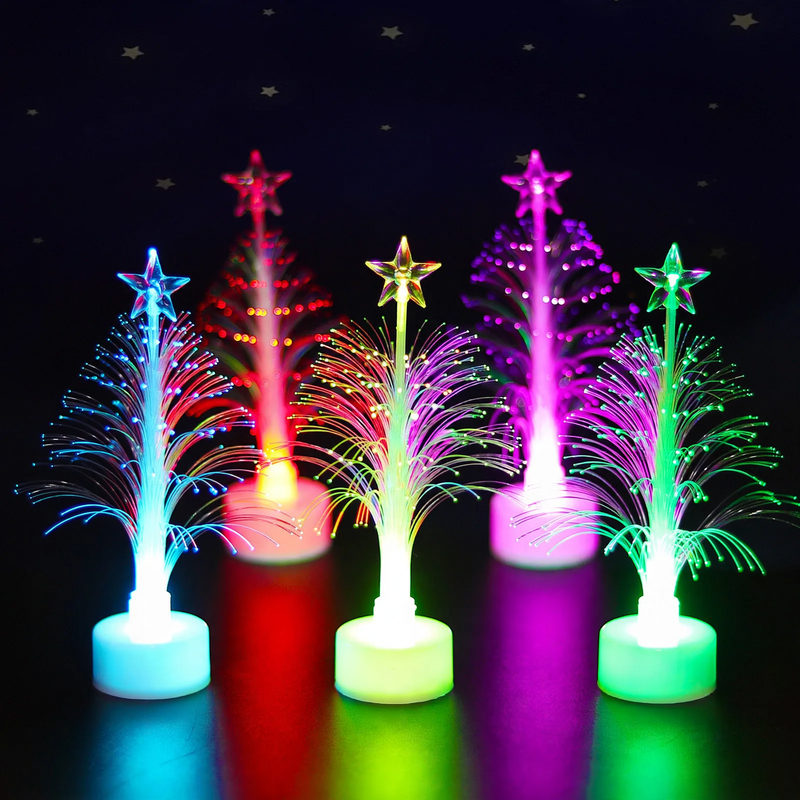 LED-Fiber Optic Christmas Tree, glowing Table Decoration
