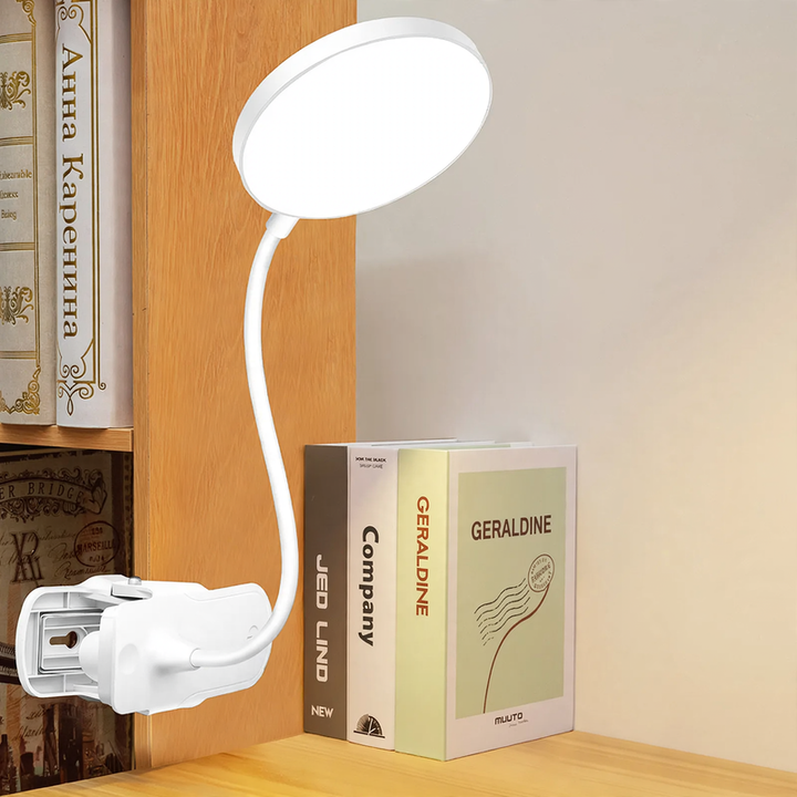 LED Clamp Lamp for Studying and Reading, Eye-Friendly