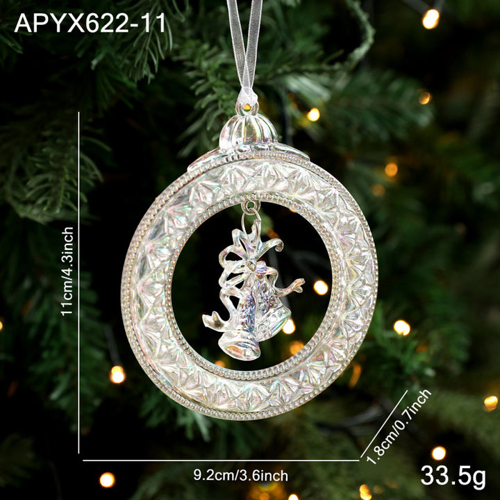 Decorative Christmas ornaments made of plastic