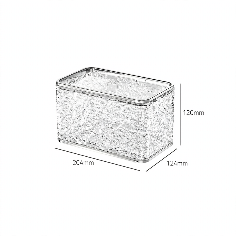 Wall-mounted tissue box, plastic