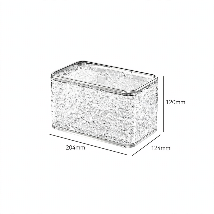 Wall-mounted tissue box, plastic