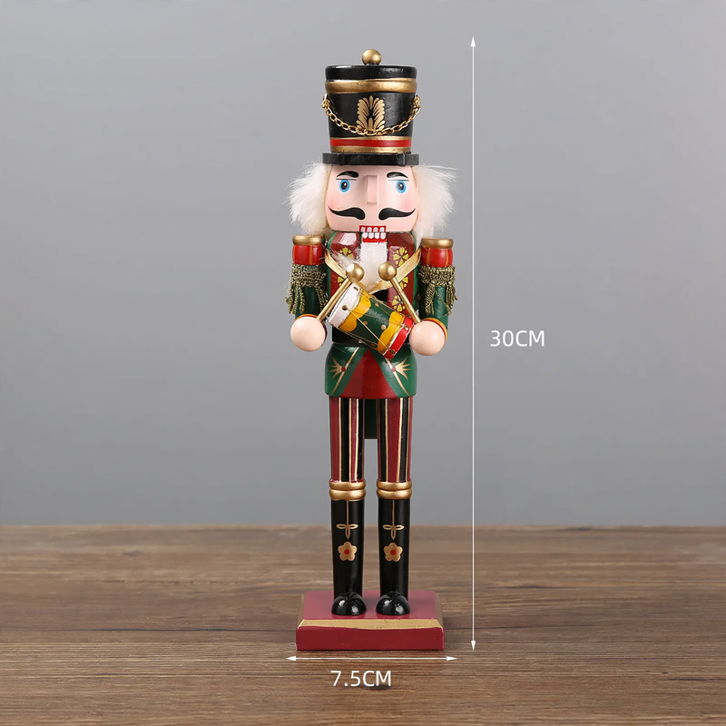 Nutcracker figure made of pine wood