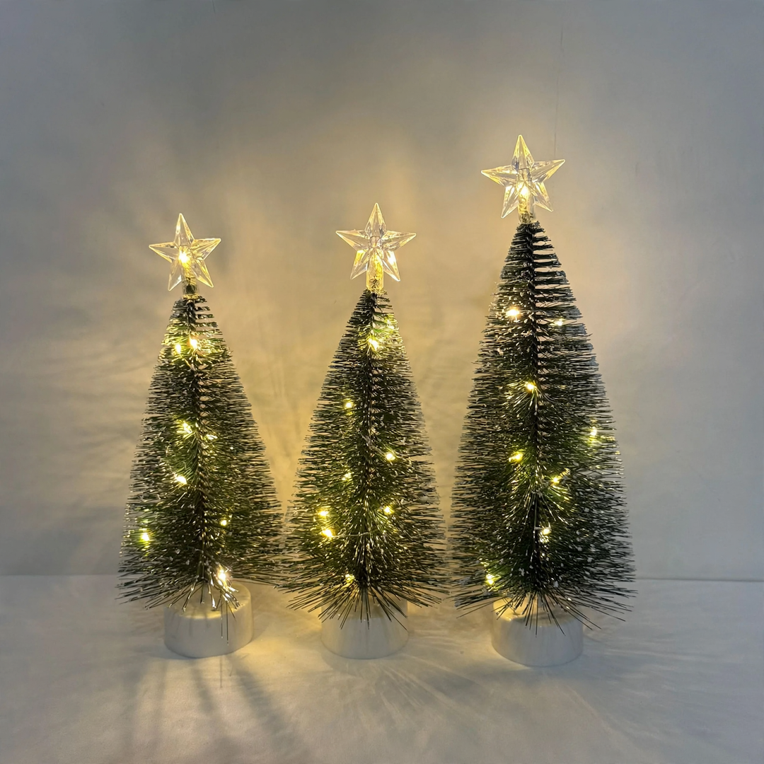 Mini Christmas Tree Set with LED Lighting