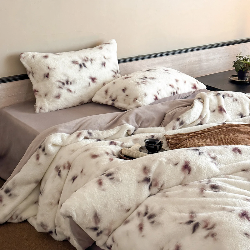 Milk fiber bedding set, 4 pieces, extra warm