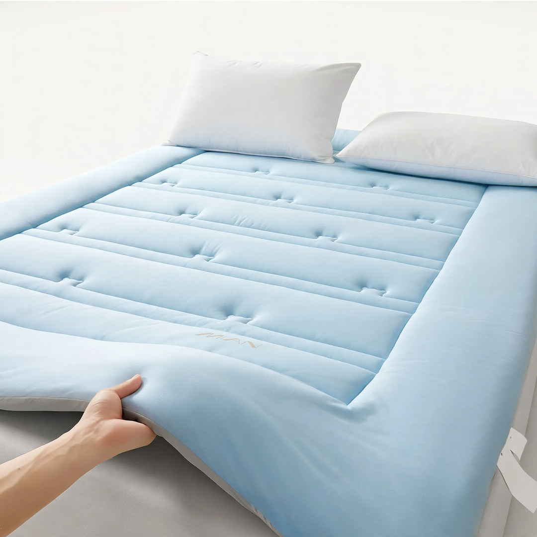 Quilted cotton mattress topper, soft