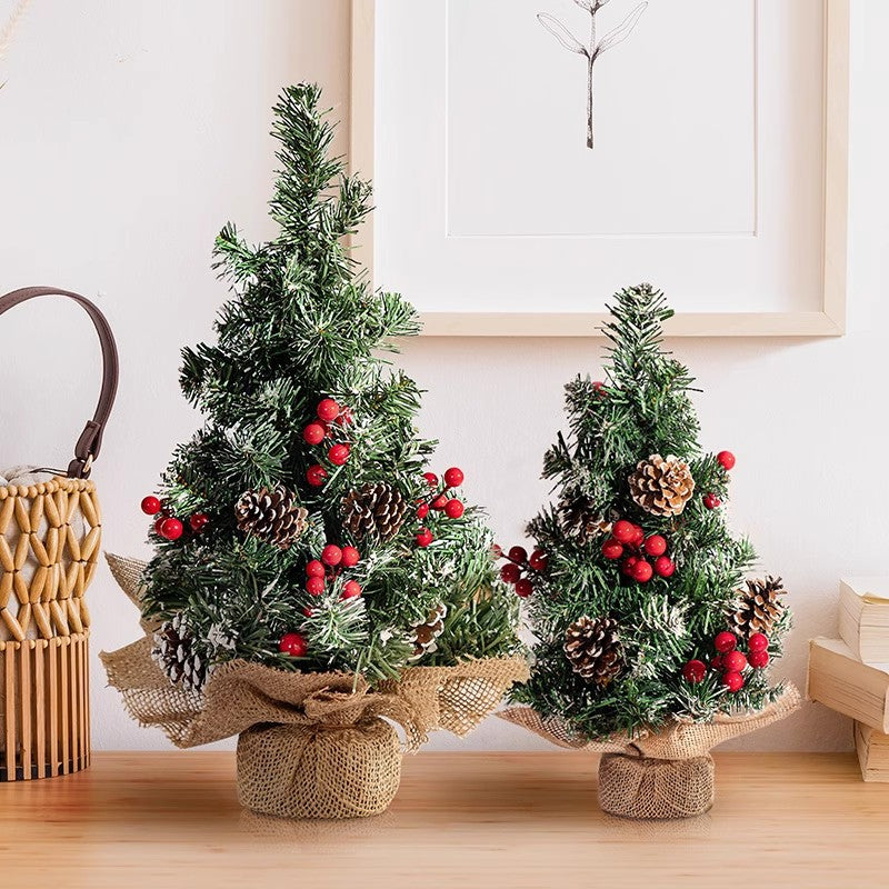 Mini Christmas tree, PVC, table decoration