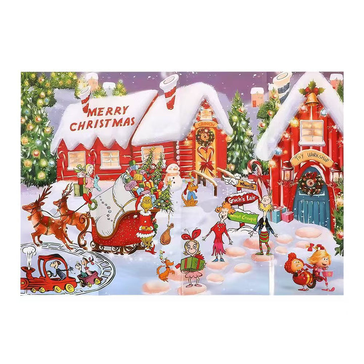 Christmas Puzzle Advent Calendar with 24 Doors