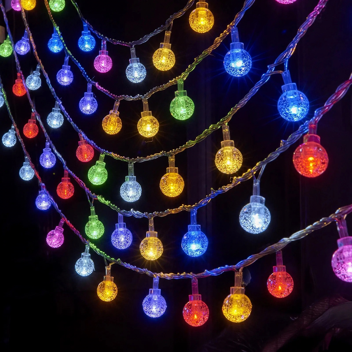 LED string lights for indoor and outdoor use