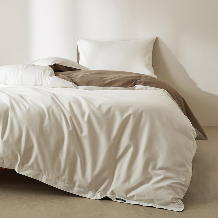 Long staple cotton duvet cover, single piece