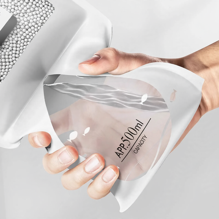 Hanging dehumidifier bag for wardrobes