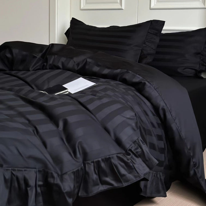 French Long Staple Cotton Bedding Set, 4-Piece