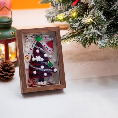 DIY Christmas Tree Table Decoration made of Bendable Plush