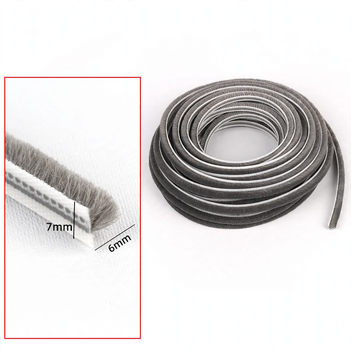 Brush seal for sliding windows and doors