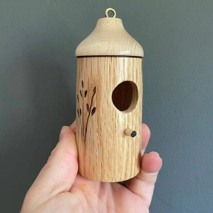 Decorative wooden birdhouse for the garden