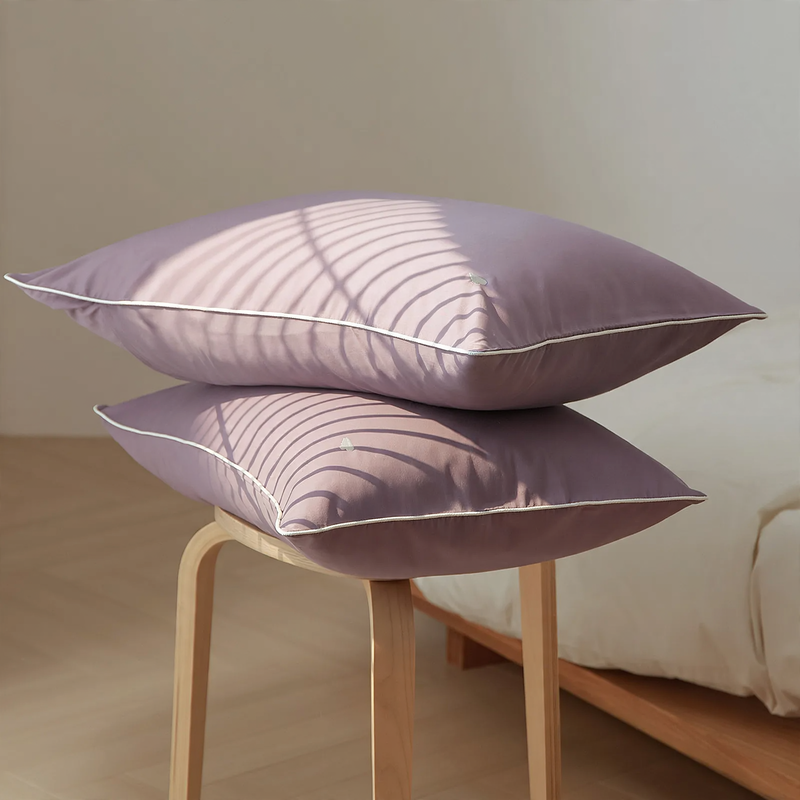 Cotton pillowcase, brushed, Pair