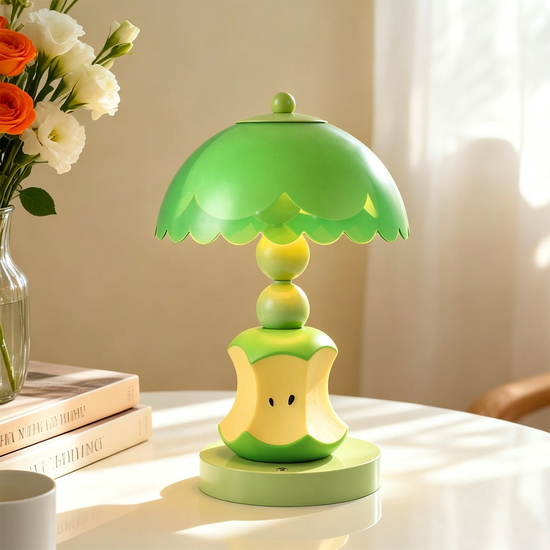 Apple table lamp made of ABS plastic