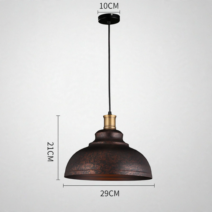 Vintage pendant light, industrial style, adjustable